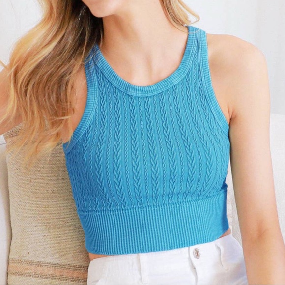 Nikibiki Navy Ribbed Knit Top - Picture 3 of 11